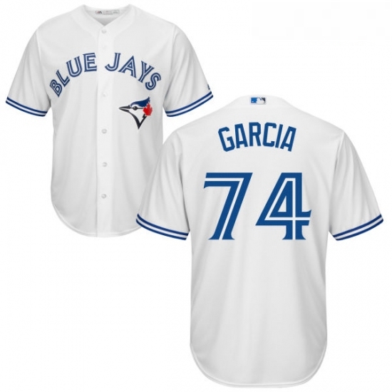 Youth Majestic Toronto Blue Jays 74 Jaime Garcia Replica White Home MLB Jersey Youth Majestic Toronto Blue Jays 74 Jaime Garcia Replica White Home MLB Jersey