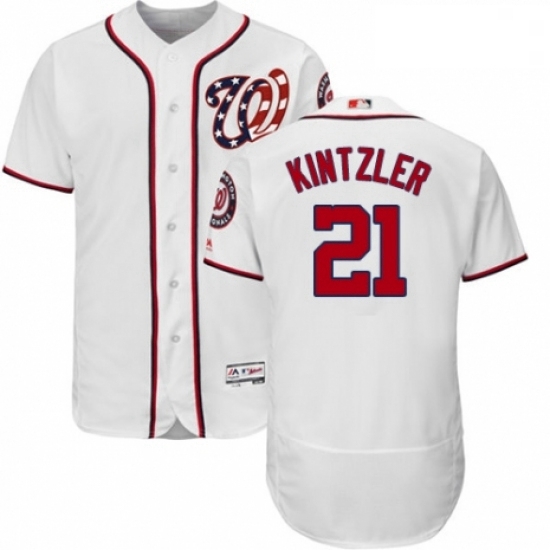 Mens Majestic Washington Nationals 21 Brandon Kintzler White Home Flex Base Authentic Collection MLB Jersey Mens Majestic Washington Nationals 21 Brandon Kintzler White Home Flex Base Authentic Collection MLB Jersey