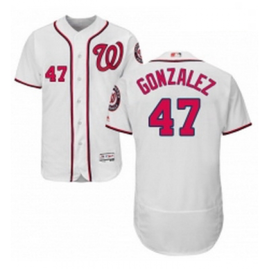 Mens Majestic Washington Nationals 47 Gio Gonzalez White Home Flex Base Authentic Collection MLB Jersey Mens Majestic Washington Nationals 47 Gio Gonzalez White Home Flex Base Authentic Collection MLB Jersey