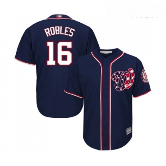 Mens Washington Nationals 16 Victor Robles Replica Navy Blue Alternate 2 Cool Base Baseball Jersey Mens Washington Nationals 16 Victor Robles Replica Navy Blue Alternate 2 Cool Base Baseball Jersey
