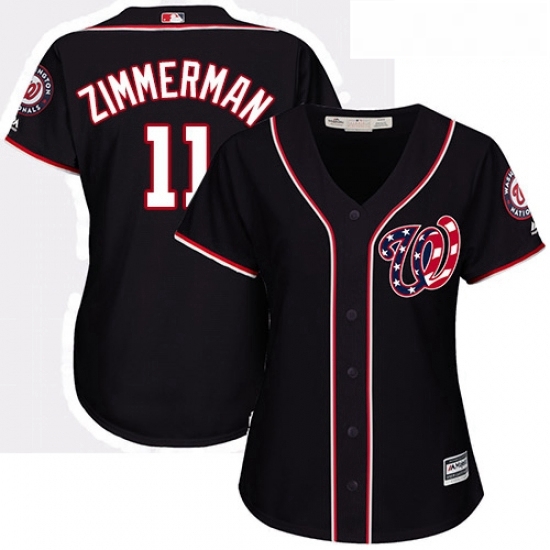 Womens Majestic Washington Nationals 11 Ryan Zimmerman Authentic Navy Blue Alternate 2 Cool Base MLB Jersey Womens Majestic Washington Nationals 11 Ryan Zimmerman Authentic Navy Blue Alternate 2 Cool Base MLB Jersey