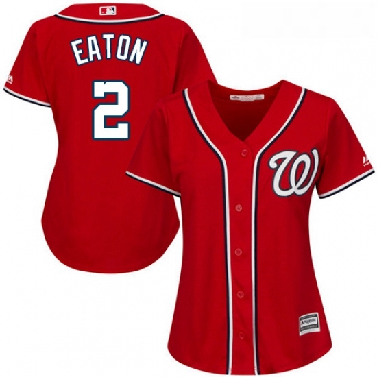 Womens Majestic Washington Nationals 2 Adam Eaton Replica Red Alternate 1 Cool Base MLB Jersey Womens Majestic Washington Nationals 2 Adam Eaton Replica Red Alternate 1 Cool Base MLB Jersey
