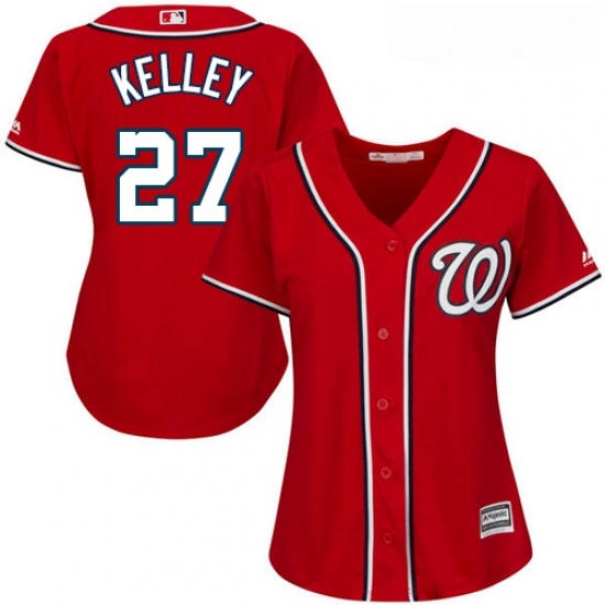 Womens Majestic Washington Nationals 27 Shawn Kelley Authentic Red Alternate 1 Cool Base MLB Jersey Womens Majestic Washington Nationals 27 Shawn Kelley Authentic Red Alternate 1 Cool Base MLB Jersey