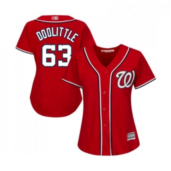 Womens Washington Nationals 63 Sean Doolittle Replica Red Alternate 1 Cool Base Baseball Jersey Womens Washington Nationals 63 Sean Doolittle Replica Red Alternate 1 Cool Base Baseball Jersey