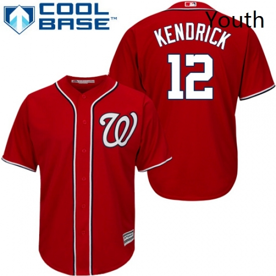 Youth Majestic Washington Nationals 12 Howie Kendrick Authentic Red Alternate 1 Cool Base MLB Jersey Youth Majestic Washington Nationals 12 Howie Kendrick Authentic Red Alternate 1 Cool Base MLB Jersey