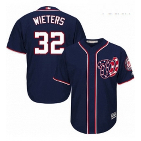 Youth Majestic Washington Nationals 32 Matt Wieters Authentic Navy Blue Alternate 2 Cool Base MLB Jersey Youth Majestic Washington Nationals 32 Matt Wieters Authentic Navy Blue Alternate 2 Cool Base MLB Jersey