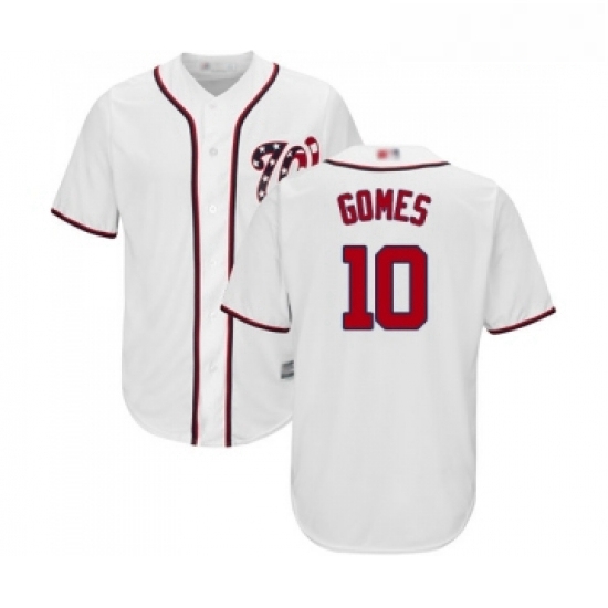 Youth Washington Nationals 10 Yan Gomes Replica White Home Cool Base Baseball Jersey Youth Washington Nationals 10 Yan Gomes Replica White Home Cool Base Baseball Jersey