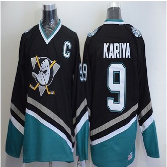 Anaheim Ducks #9 Paul Kariya Black CCM Throwback Stitched NHL Jersey Anaheim Ducks #9 Paul Kariya Black CCM Throwback Stitched NHL Jersey
