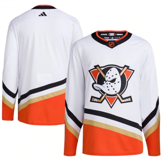 Men Anaheim Ducks Blank White 2022 23 Reverse Retro Stitched Jersey Men Anaheim Ducks Blank White 2022 23 Reverse Retro Stitched Jersey