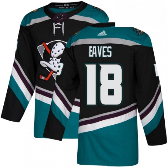 Mens Adidas Anaheim Ducks 18 Patrick Eaves Authentic Black Teal Third NHL Jersey Mens Adidas Anaheim Ducks 18 Patrick Eaves Authentic Black Teal Third NHL Jersey