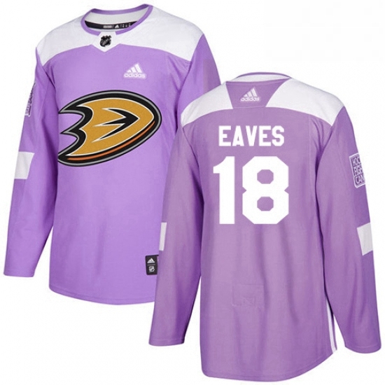 Mens Adidas Anaheim Ducks 18 Patrick Eaves Authentic Purple Fights Cancer Practice NHL Jersey Mens Adidas Anaheim Ducks 18 Patrick Eaves Authentic Purple Fights Cancer Practice NHL Jersey