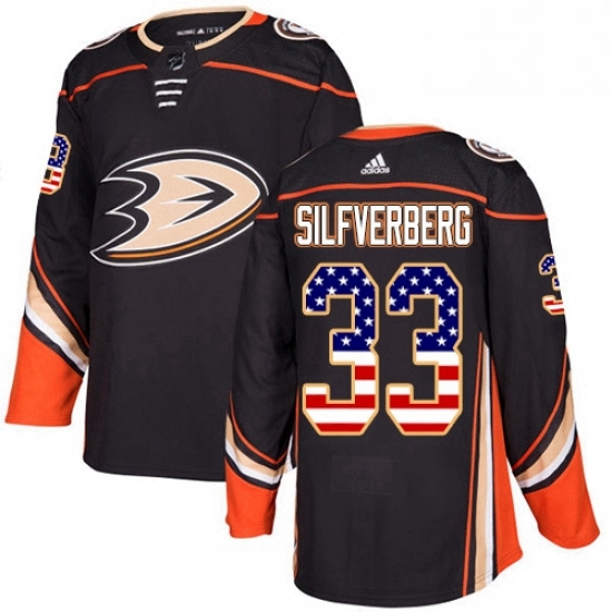 Mens Adidas Anaheim Ducks 33 Jakob Silfverberg Authentic Black USA Flag Fashion NHL Jersey Mens Adidas Anaheim Ducks 33 Jakob Silfverberg Authentic Black USA Flag Fashion NHL Jersey