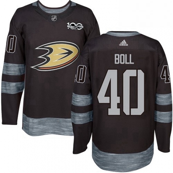 Mens Adidas Anaheim Ducks 40 Jared Boll Authentic Black 1917 2017 100th Anniversary NHL Jersey Mens Adidas Anaheim Ducks 40 Jared Boll Authentic Black 1917 2017 100th Anniversary NHL Jersey
