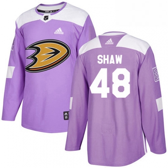 Mens Adidas Anaheim Ducks 48 Logan Shaw Authentic Purple Fights Cancer Practice NHL Jersey Mens Adidas Anaheim Ducks 48 Logan Shaw Authentic Purple Fights Cancer Practice NHL Jersey