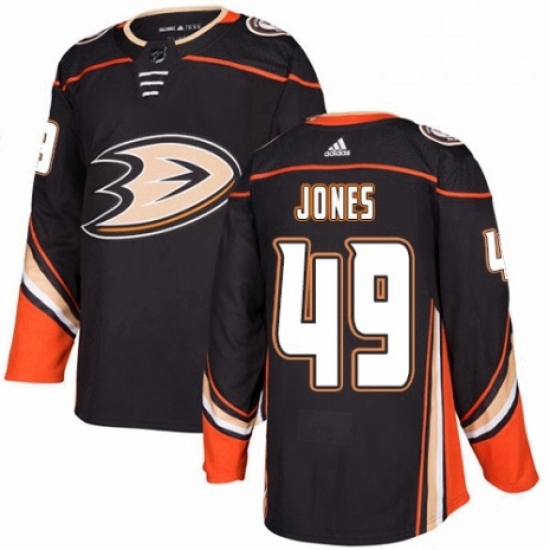 Mens Adidas Anaheim Ducks 49 Max Jones Premier Black Home NHL Jersey Mens Adidas Anaheim Ducks 49 Max Jones Premier Black Home NHL Jersey