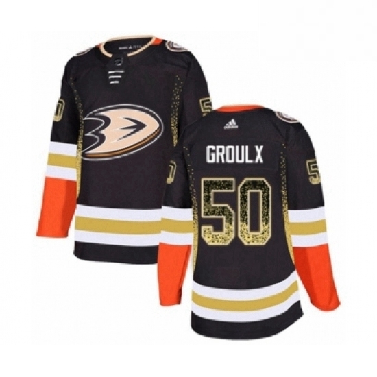 Mens Adidas Anaheim Ducks 50 Benoit Olivier Groulx Authentic Black Drift Fashion NHL Jersey Mens Adidas Anaheim Ducks 50 Benoit Olivier Groulx Authentic Black Drift Fashion NHL Jersey