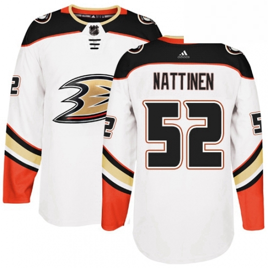 Mens Adidas Anaheim Ducks 52 Julius Nattinen Authentic White Away NHL Jersey Mens Adidas Anaheim Ducks 52 Julius Nattinen Authentic White Away NHL Jersey