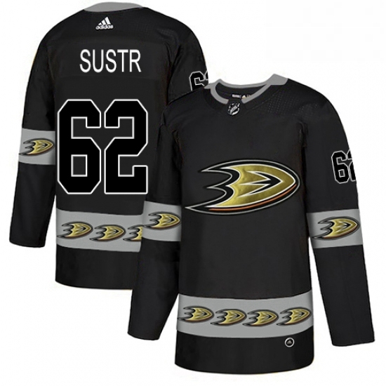 Mens Adidas Anaheim Ducks 62 Andrej Sustr Premier Black Team Logo Fashion NHL Jerse Mens Adidas Anaheim Ducks 62 Andrej Sustr Premier Black Team Logo Fashion NHL Jerse