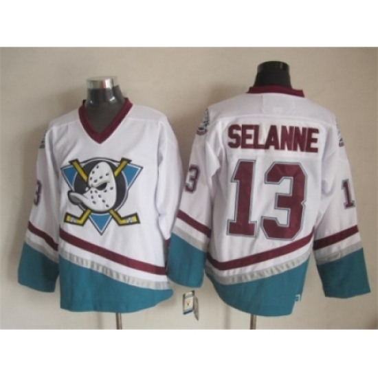 NHL Anaheim Ducks #13 Selanne white jerseys restore ancient ways NHL Anaheim Ducks #13 Selanne white jerseys restore ancient ways