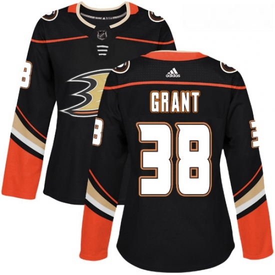 Womens Adidas Anaheim Ducks 38 Derek Grant Premier Black Home NHL Jersey Womens Adidas Anaheim Ducks 38 Derek Grant Premier Black Home NHL Jersey