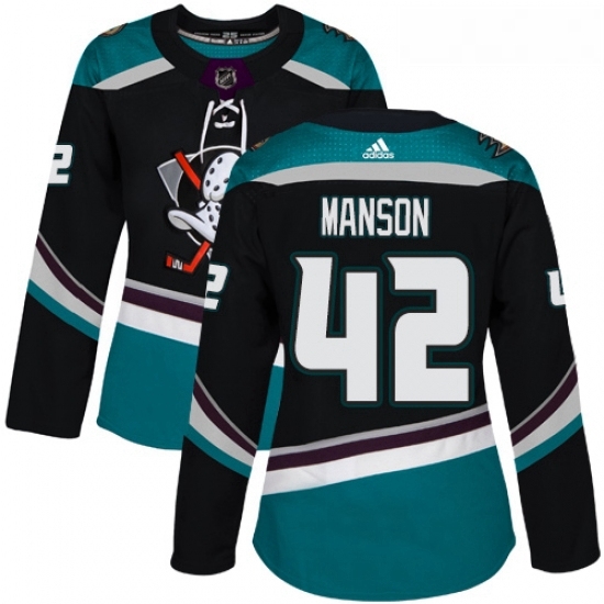 Womens Adidas Anaheim Ducks 42 Josh Manson Authentic Black Teal Third NHL Jersey Womens Adidas Anaheim Ducks 42 Josh Manson Authentic Black Teal Third NHL Jersey