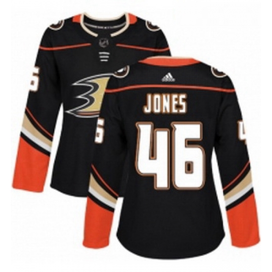 Womens Adidas Anaheim Ducks 46 Max Jones Premier Black Home NHL Jersey Womens Adidas Anaheim Ducks 46 Max Jones Premier Black Home NHL Jersey