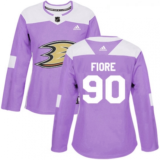 Womens Adidas Anaheim Ducks 90 Giovanni Fiore Authentic Purple Fights Cancer Practice NHL Jersey Womens Adidas Anaheim Ducks 90 Giovanni Fiore Authentic Purple Fights Cancer Practice NHL Jersey