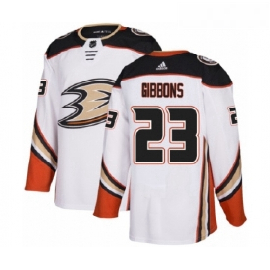 Youth Adidas Anaheim Ducks 23 Brian Gibbons Authentic White Away NHL Jersey Youth Adidas Anaheim Ducks 23 Brian Gibbons Authentic White Away NHL Jersey