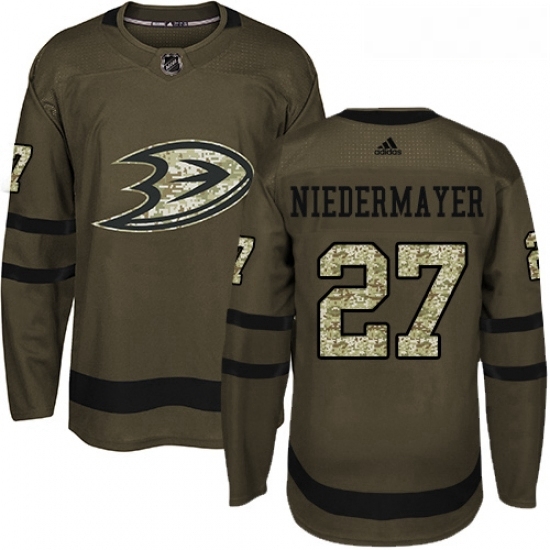 Youth Adidas Anaheim Ducks 27 Scott Niedermayer Premier Green Salute to Service NHL Jersey Youth Adidas Anaheim Ducks 27 Scott Niedermayer Premier Green Salute to Service NHL Jersey