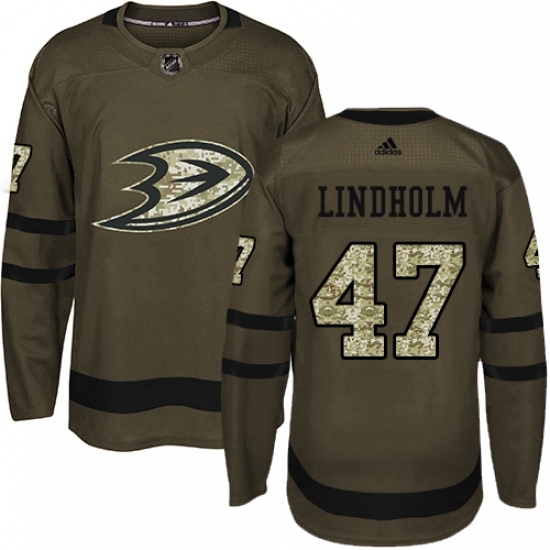 Youth Adidas Anaheim Ducks 47 Hampus Lindholm Premier Green Salute to Service NHL Jersey Youth Adidas Anaheim Ducks 47 Hampus Lindholm Premier Green Salute to Service NHL Jersey