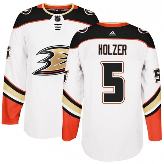 Youth Adidas Anaheim Ducks 5 Korbinian Holzer Authentic White Away NHL Jersey Youth Adidas Anaheim Ducks 5 Korbinian Holzer Authentic White Away NHL Jersey