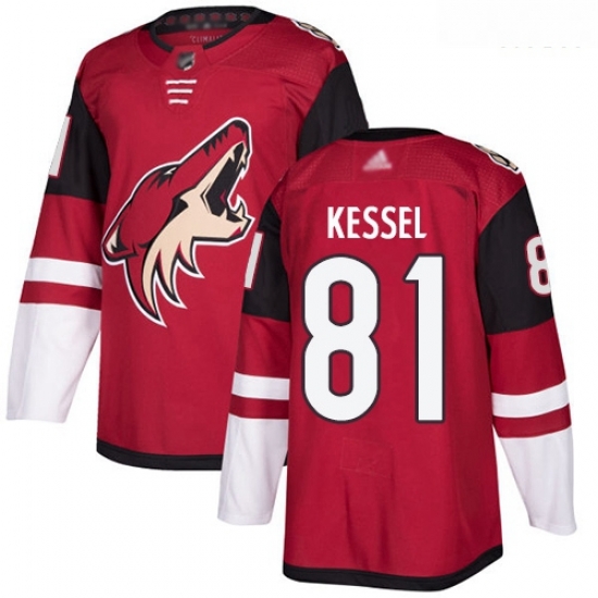 Coyotes #81 Phil Kessel Maroon Home Authentic Stitched Hockey Jersey Coyotes #81 Phil Kessel Maroon Home Authentic Stitched Hockey Jersey