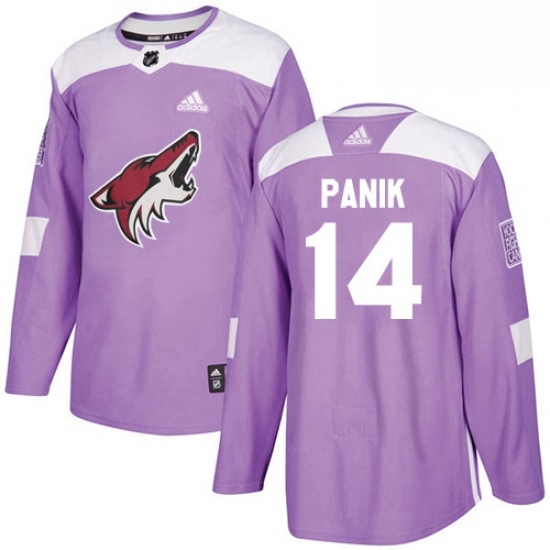 Mens Adidas Arizona Coyotes 14 Richard Panik Authentic Purple Fights Cancer Practice NHL Jersey Mens Adidas Arizona Coyotes 14 Richard Panik Authentic Purple Fights Cancer Practice NHL Jersey
