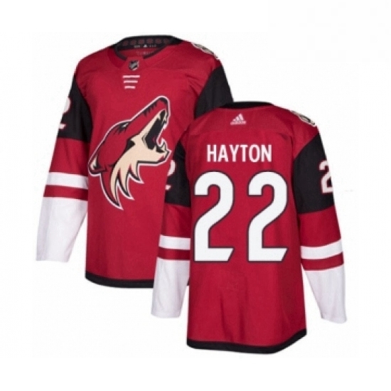 Mens Adidas Arizona Coyotes 22 Barrett Hayton Premier Burgundy Red Home NHL Jerse Mens Adidas Arizona Coyotes 22 Barrett Hayton Premier Burgundy Red Home NHL Jerse