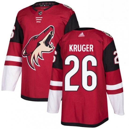 Mens Adidas Arizona Coyotes 26 Marcus Kruger Authentic Burgundy Red Home NHL Jersey Mens Adidas Arizona Coyotes 26 Marcus Kruger Authentic Burgundy Red Home NHL Jersey