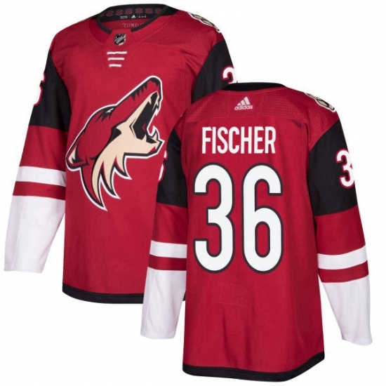 Mens Adidas Arizona Coyotes 36 Christian Fischer Authentic Burgundy Red Home NHL Jersey Mens Adidas Arizona Coyotes 36 Christian Fischer Authentic Burgundy Red Home NHL Jersey