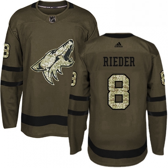 Mens Adidas Arizona Coyotes 8 Tobias Rieder Authentic Green Salute to Service NHL Jersey Mens Adidas Arizona Coyotes 8 Tobias Rieder Authentic Green Salute to Service NHL Jersey