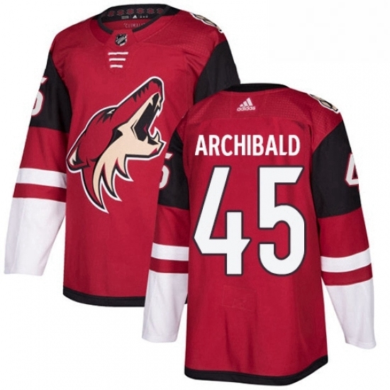 Youth Adidas Arizona Coyotes 45 Josh Archibald Authentic Burgundy Red Home NHL Jersey Youth Adidas Arizona Coyotes 45 Josh Archibald Authentic Burgundy Red Home NHL Jersey