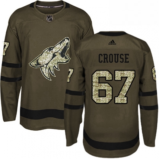 Youth Adidas Arizona Coyotes 67 Lawson Crouse Premier Green Salute to Service NHL Jersey Youth Adidas Arizona Coyotes 67 Lawson Crouse Premier Green Salute to Service NHL Jersey