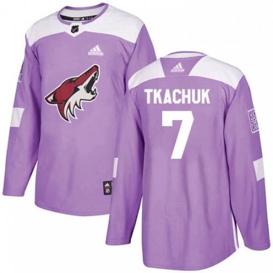 Youth Adidas Arizona Coyotes 7 Keith Tkachuk Authentic Purple Fights Cancer Practice NHL Jersey Youth Adidas Arizona Coyotes 7 Keith Tkachuk Authentic Purple Fights Cancer Practice NHL Jersey