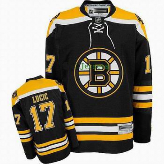 Boston Bruins 17 Lugig Black Hockey Jersey Boston Bruins 17 Lugig Black Hockey Jersey