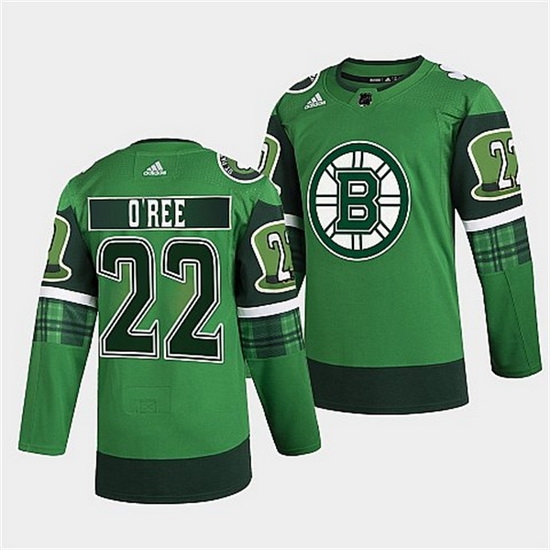Men Boston Bruins 22 Willie O 27Ree 2022 Green St Patricks Day Warm Up Stitched jersey Men Boston Bruins 22 Willie O 27Ree 2022 Green St Patricks Day Warm Up Stitched jersey
