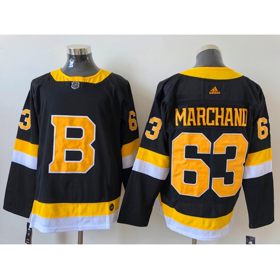 Men Boston Bruins 63 Brad Marchand Black Adidas 2020 21 Reverse Retro Alternate NHL Jersey Men Boston Bruins 63 Brad Marchand Black Adidas 2020 21 Reverse Retro Alternate NHL Jersey