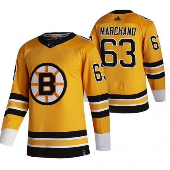 Men Boston Bruins 63 Brad Marchand Yellow Adidas 2020 21 Reverse Retro Alternate NHL Jersey Men Boston Bruins 63 Brad Marchand Yellow Adidas 2020 21 Reverse Retro Alternate NHL Jersey