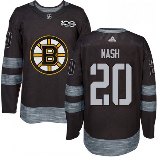 Mens Adidas Boston Bruins 20 Riley Nash Authentic Black 1917 2017 100th Anniversary NHL Jersey Mens Adidas Boston Bruins 20 Riley Nash Authentic Black 1917 2017 100th Anniversary NHL Jersey