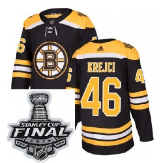 Mens Adidas Boston Bruins 46 David Krejci Authentic Black Home NHL Jersey Mens Adidas Boston Bruins 46 David Krejci Authentic Black Home NHL Jersey