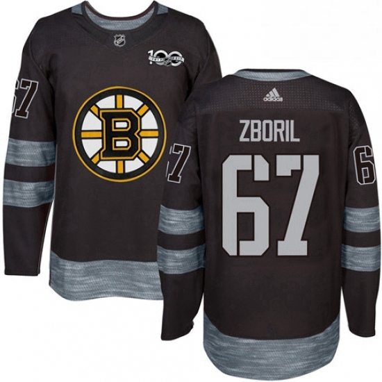 Mens Adidas Boston Bruins 67 Jakub Zboril Authentic Black 1917 2017 100th Anniversary NHL Jersey Mens Adidas Boston Bruins 67 Jakub Zboril Authentic Black 1917 2017 100th Anniversary NHL Jersey