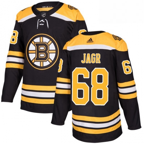 Mens Adidas Boston Bruins 68 Jaromir Jagr Authentic Black Home NHL Jersey Mens Adidas Boston Bruins 68 Jaromir Jagr Authentic Black Home NHL Jersey