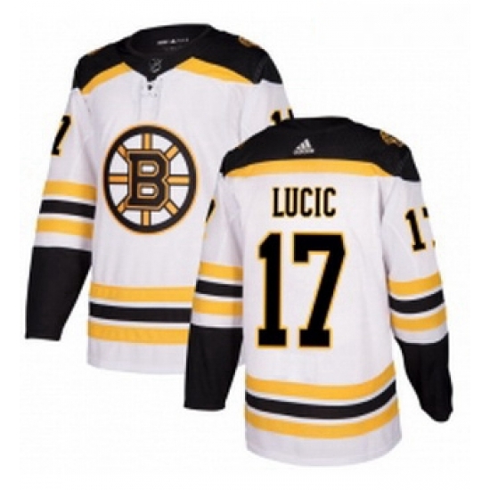 Womens Adidas Boston Bruins 17 Milan Lucic Authentic White Away NHL Jersey Womens Adidas Boston Bruins 17 Milan Lucic Authentic White Away NHL Jersey