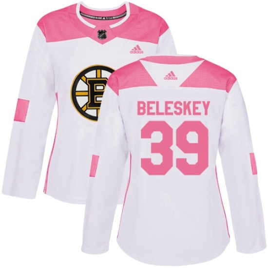 Womens Adidas Boston Bruins 39 Matt Beleskey Authentic WhitePink Fashion NHL Jersey Womens Adidas Boston Bruins 39 Matt Beleskey Authentic WhitePink Fashion NHL Jersey